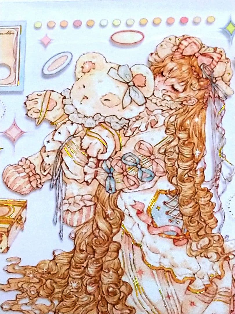 ✩のこり１✩J1105＃玩具小姐(贝壳金)说出愿望切り売り海外人物マステ女の子