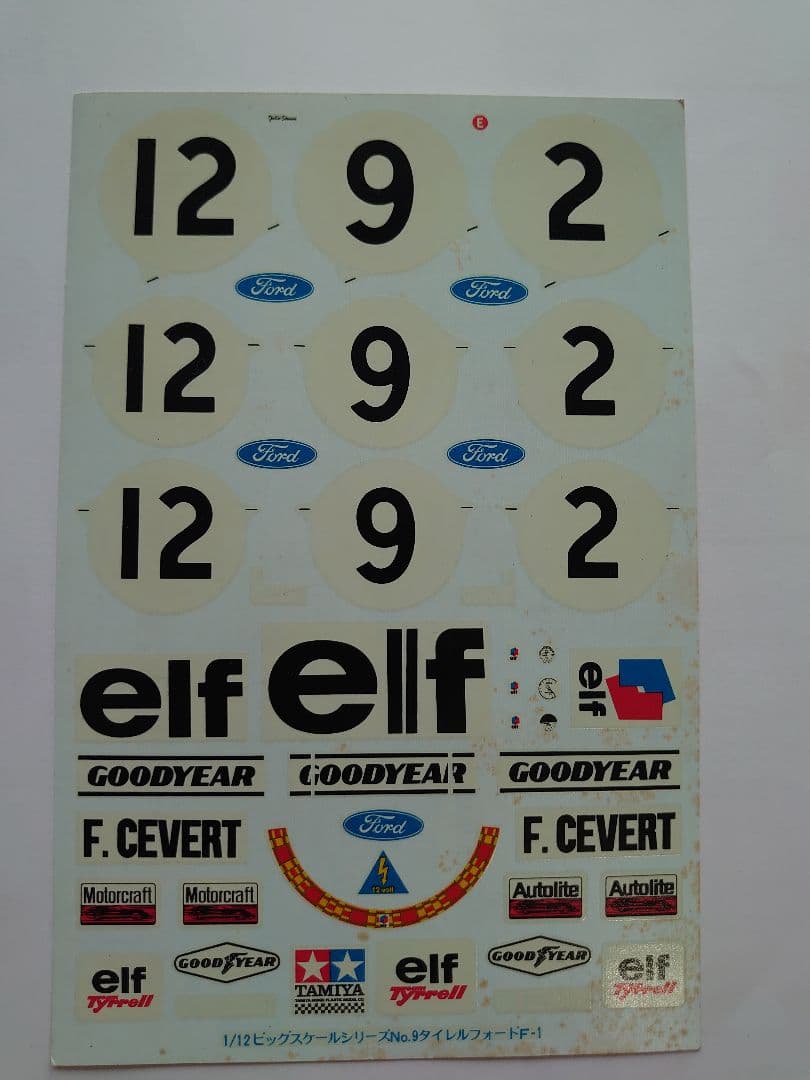 タミヤ1/12タイレルフォードF1