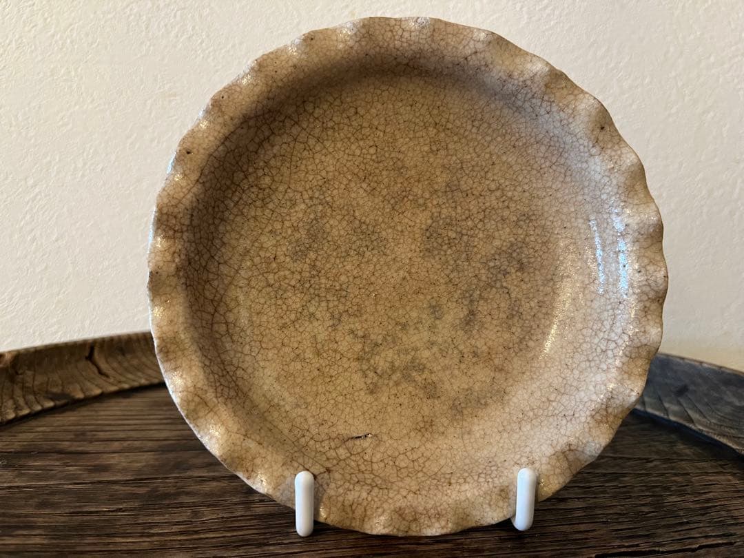 御深井焼 輪花皿【13cm】