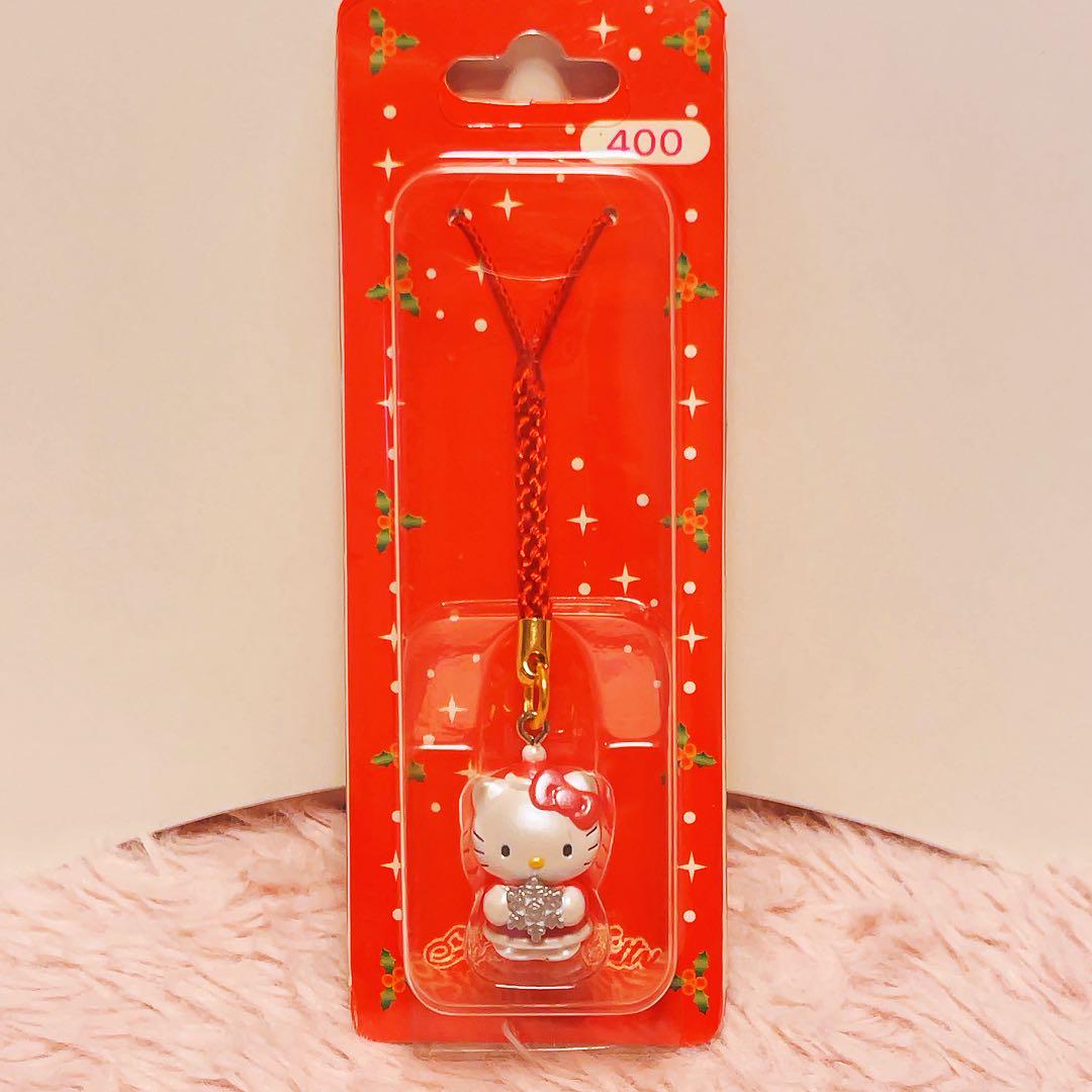 希少レア　ハローキティ　根付け　ネツケ　2002年製 Xマス　ユキ　サンリオ