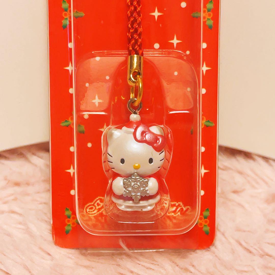 希少レア　ハローキティ　根付け　ネツケ　2002年製 Xマス　ユキ　サンリオ