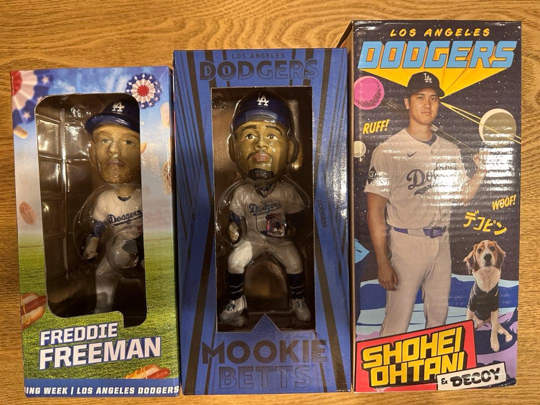 MVPトリオ　ドジャース ボブルヘッドフィギュア3体セット