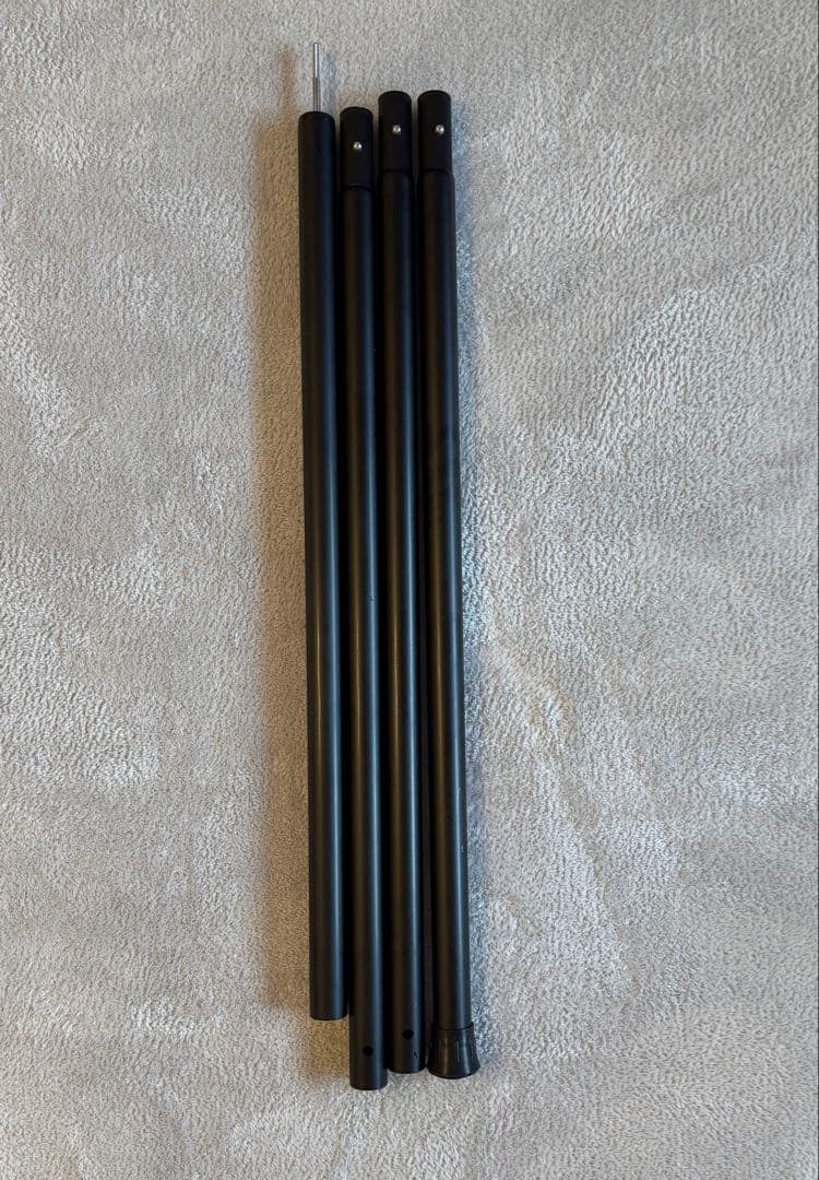 スノーピーク ウイングポール 280cm ブラック 2本セット