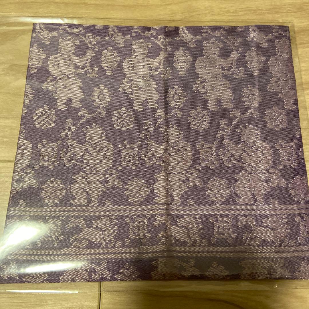 貴重 正絹 古帛紗 仙臺平 甲田綏郎 仙台平織元 重要無形文化財保持者