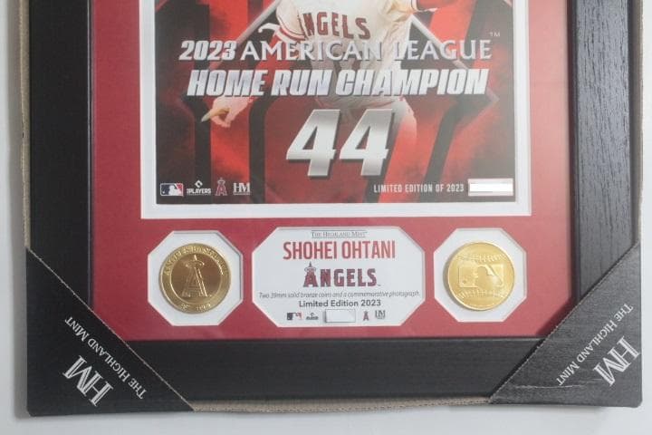 大谷翔平選手 2023 AL HR王獲得記念ダブルフォトミント 44号