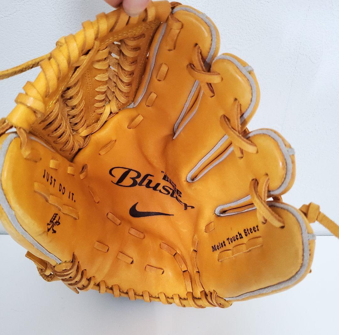【美品】ナイキNIKE グローブ Bluster2 馳 限定モデル 外野 軟式