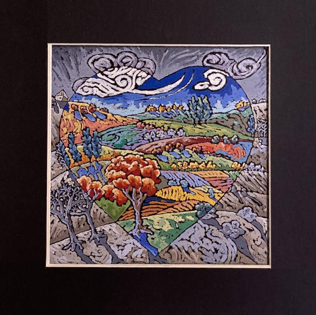 ブレットヴァ―二―、【安らぎ】、希少な額装用画集より、新品額装付