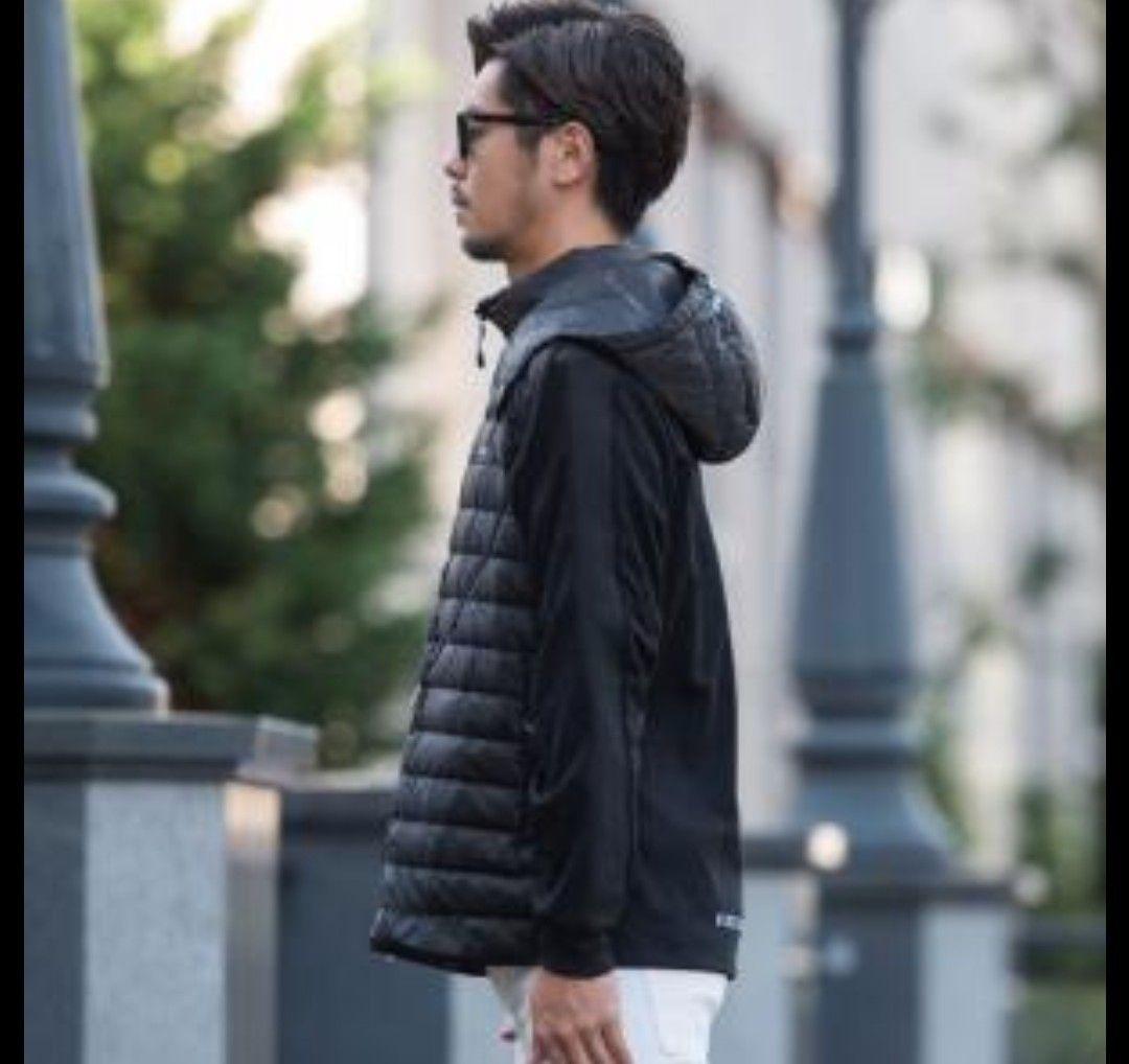 LUXE/R コンビネーション ダウン フード ジャケット M 黒