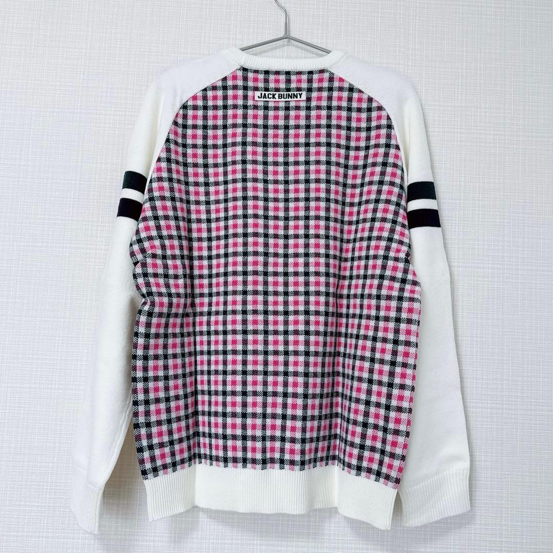 ジャックバニー メンズ チェック柄 セーター サイズ6