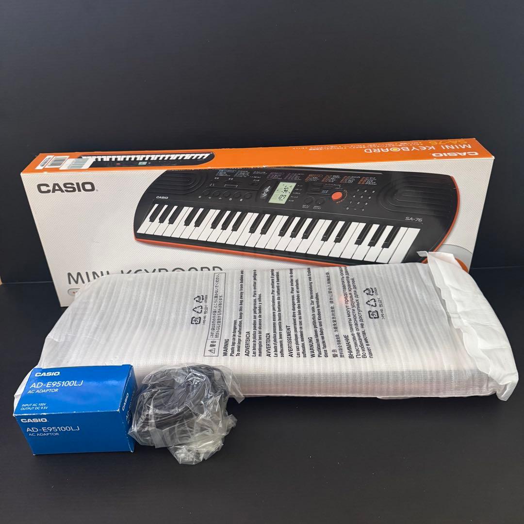 【美品】CASIO SA-76 ＋純正ACアダプター付