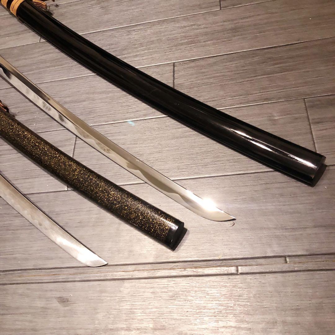 高級模造刀　居合刀　 美術刀剣　太刀　脇差　大小セット　2本セット　拵え