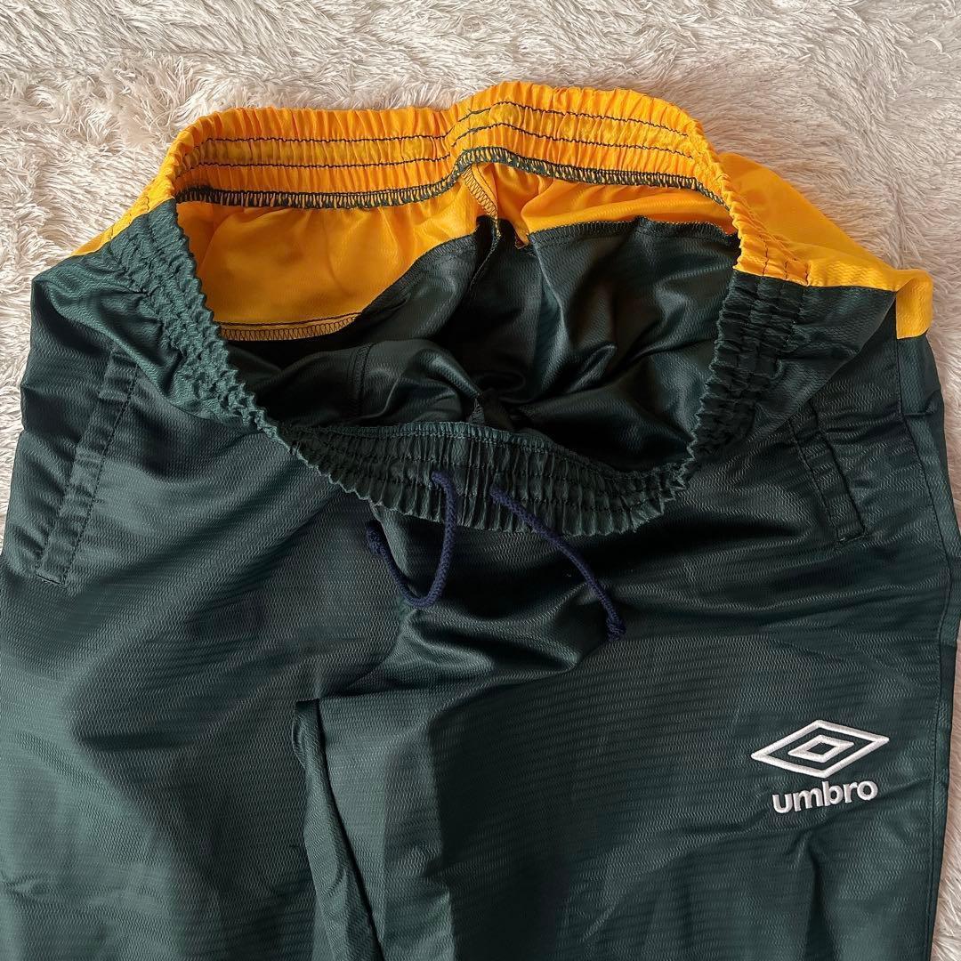 【美品】アンブロ ピステ 上下セットアップ ロゴプリント 緑×黄 メンズXL