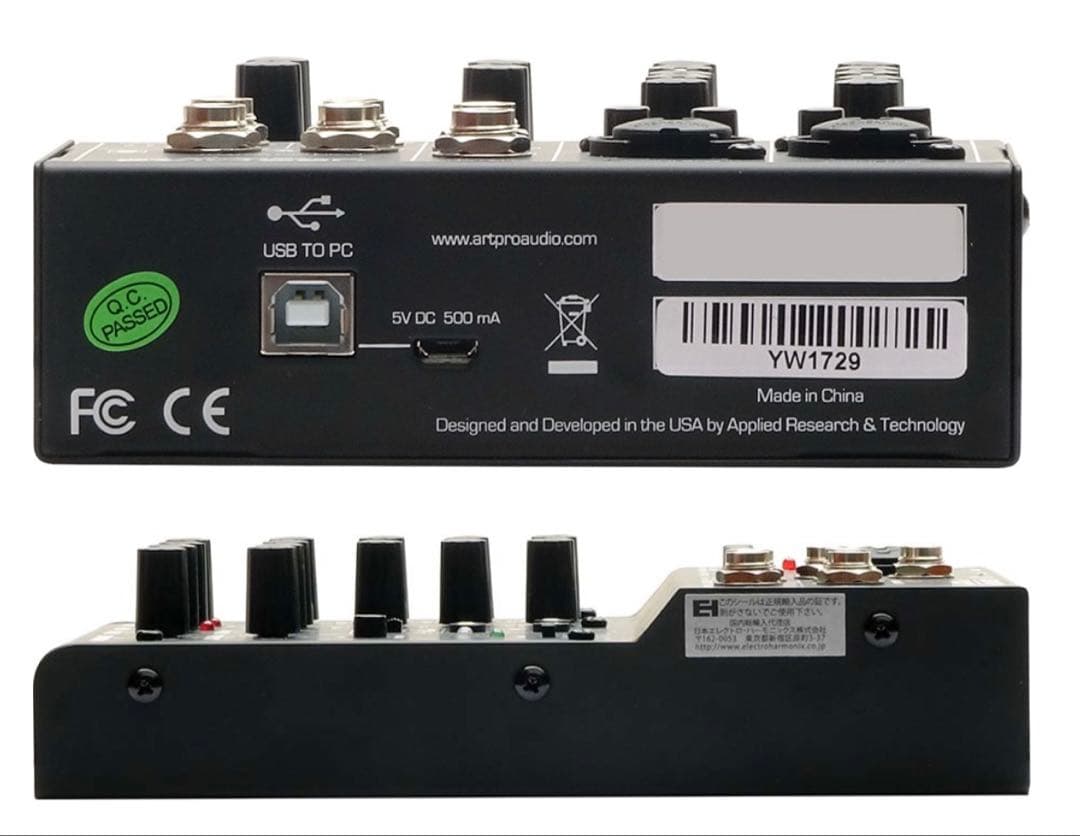 USB MIX 4 アナログミキサー オーディオインターフェース