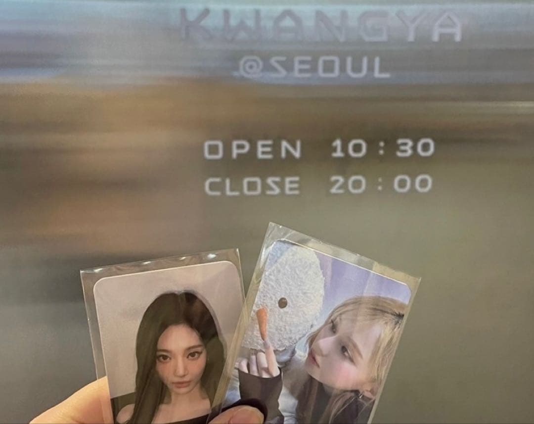 aespa ウィンター whiplash ポップアップ 限定 バック