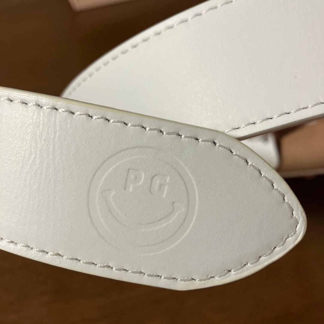 【新品未使用】パーリーゲイツ　PEARLY GATES ホワイト レザー　ベルト
