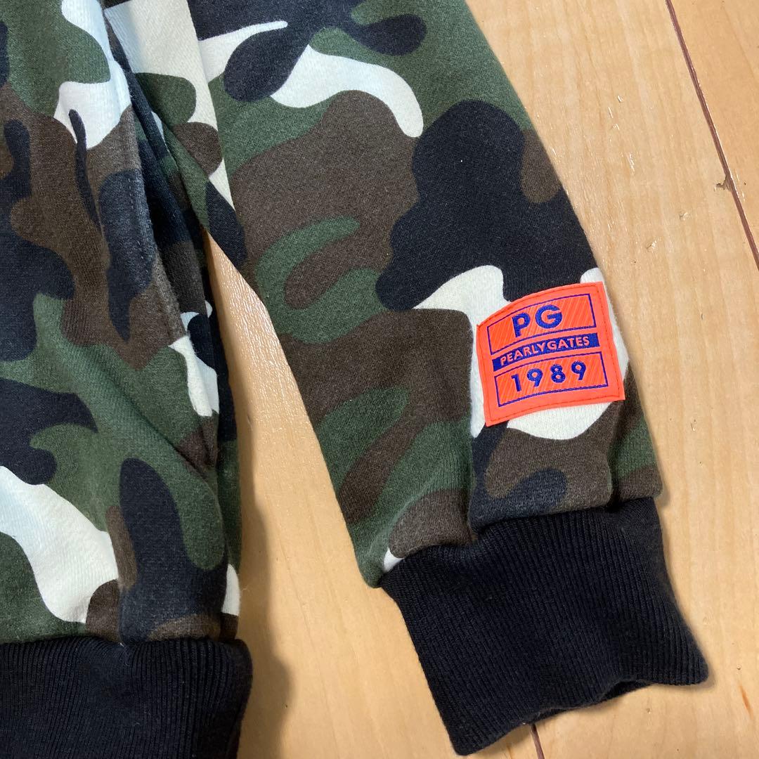PEARLY GATES パーリーゲイツ　パーカー　カモフラ　カーキ　サイズ4