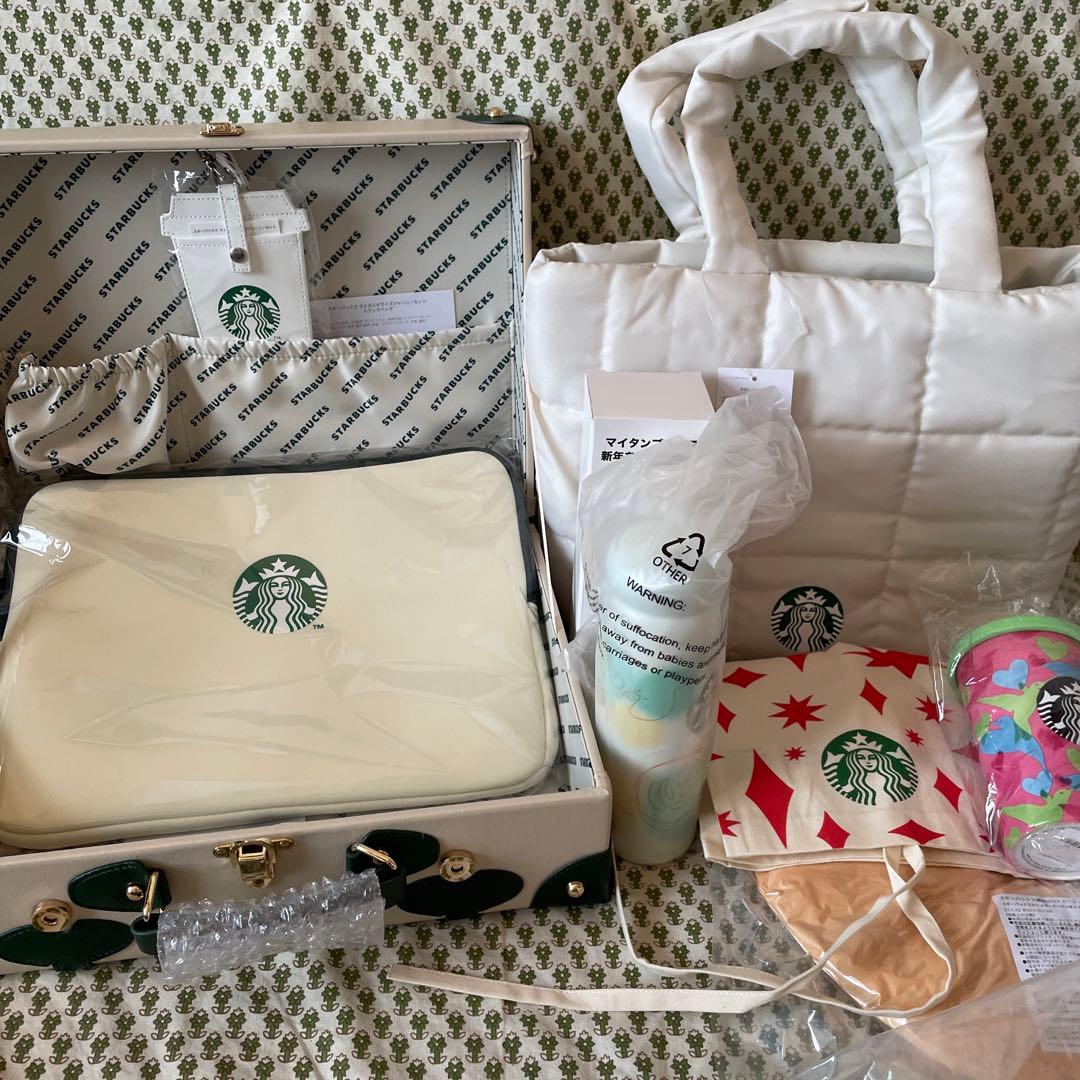 値下げ！スターバックス　限定　トランクバッグ＆2023年　福袋　グッズ5点セット
