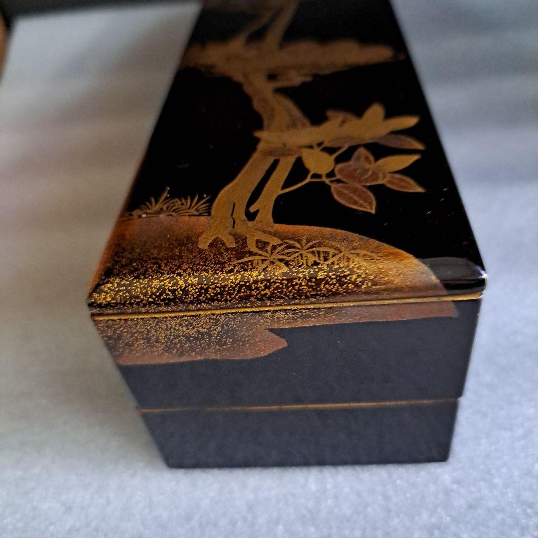 Jun  お値下げ中　　古美術　江戸中　装飾品箱　かんざし箱　極上金彩