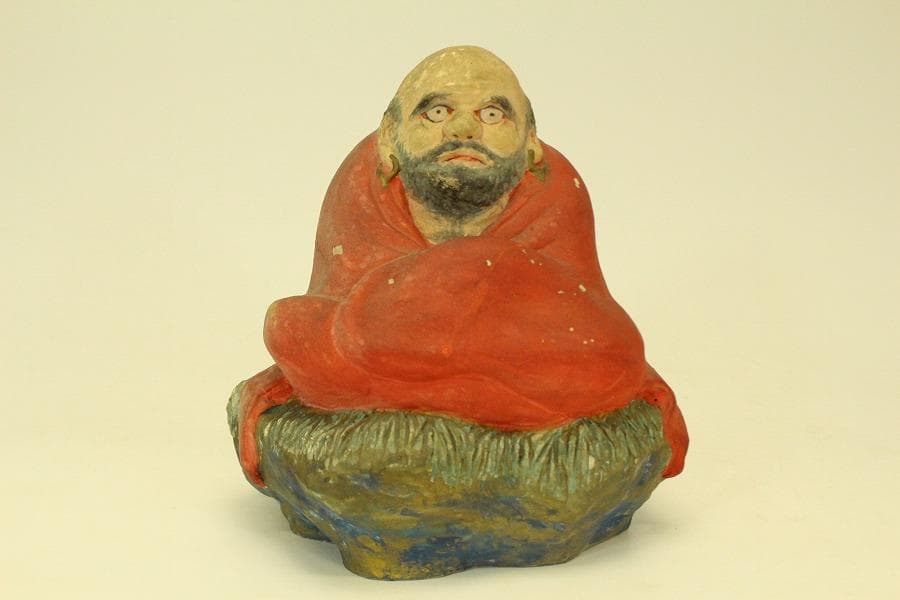 伏見 郷土人形 達磨 在銘 伏見いなり 道八作(ZE464)