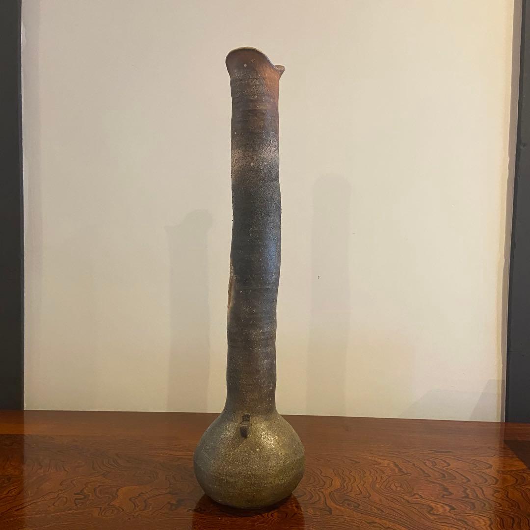 伊賀焼　小島憲二作　長壺　M243