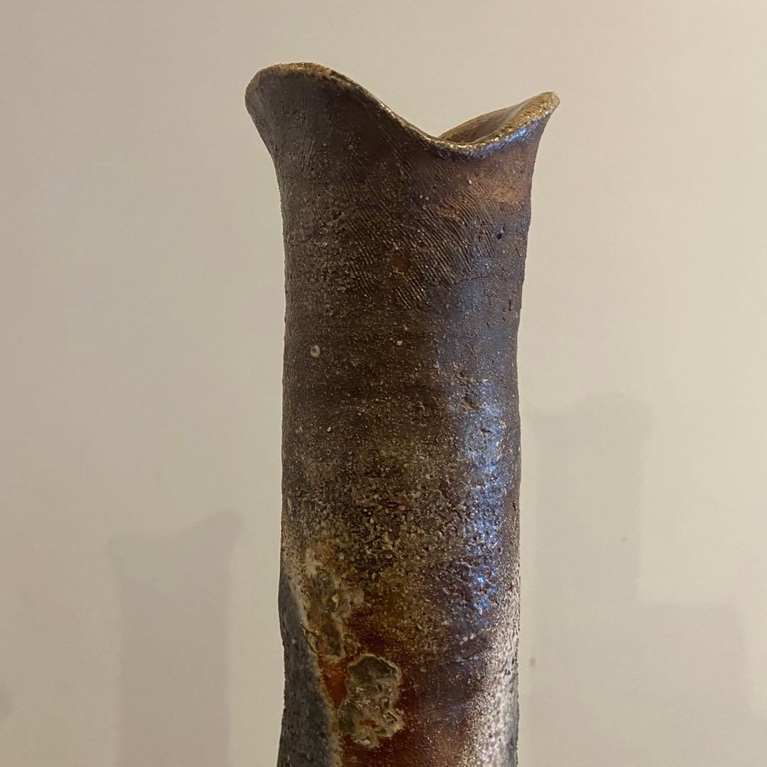 伊賀焼　小島憲二作　長壺　M243