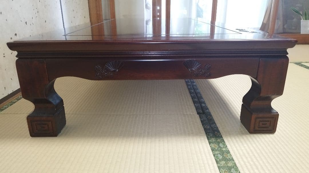 【直接引取】【 昭和レトロ 】高級 座卓 ローテーブル ２セット