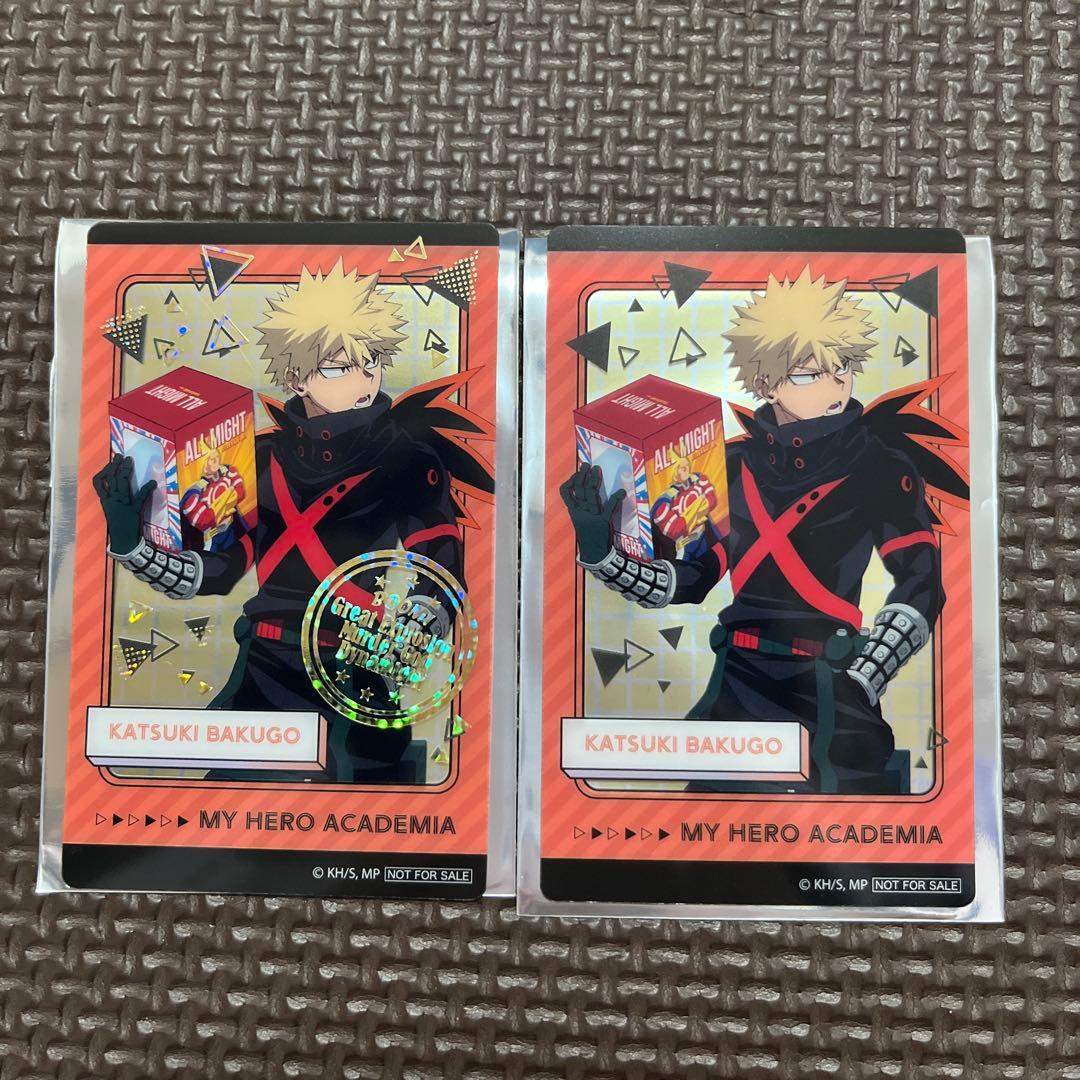 ヒロアカ ナムコ限定 ちみっともぬい 特典 クリアカード 爆豪勝己