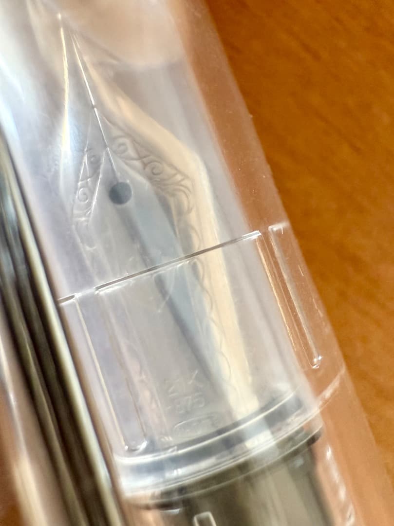 【未開封＋おまけ】 プロフィット21 MF（中細字）セーラー万年筆 透明 21金