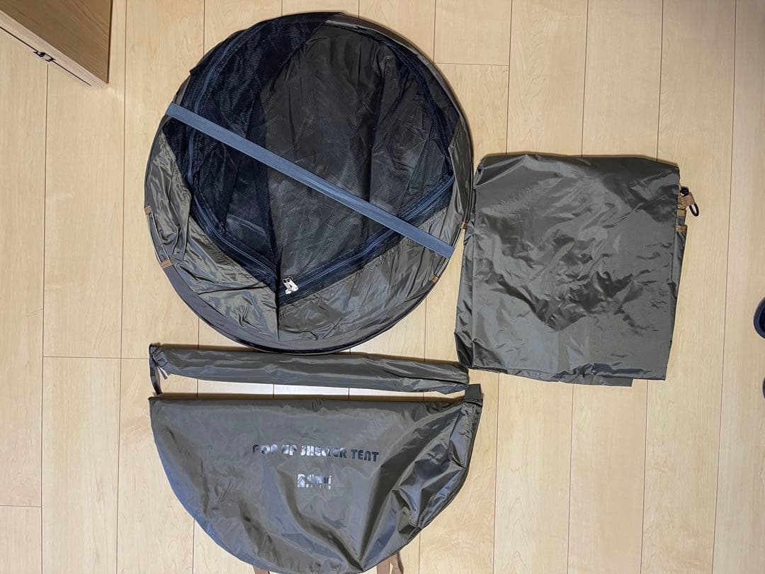 【新品未使用】Alpine DESIGN ポップアップュシェルターテント カーキ