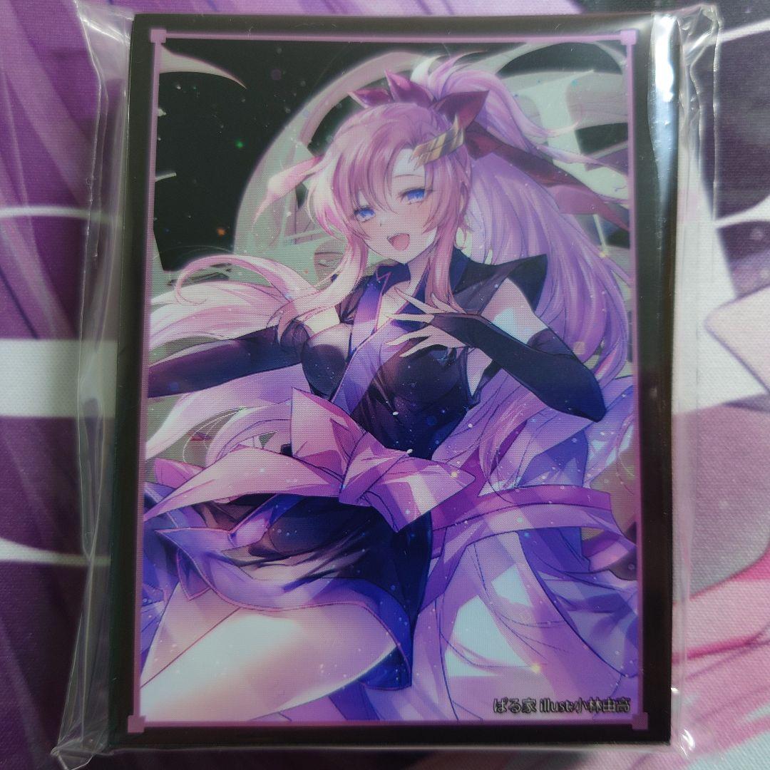 α2 ガンダムSEED 艦長服&黒背景 ラクス・クライン スリーブ&プレイマット