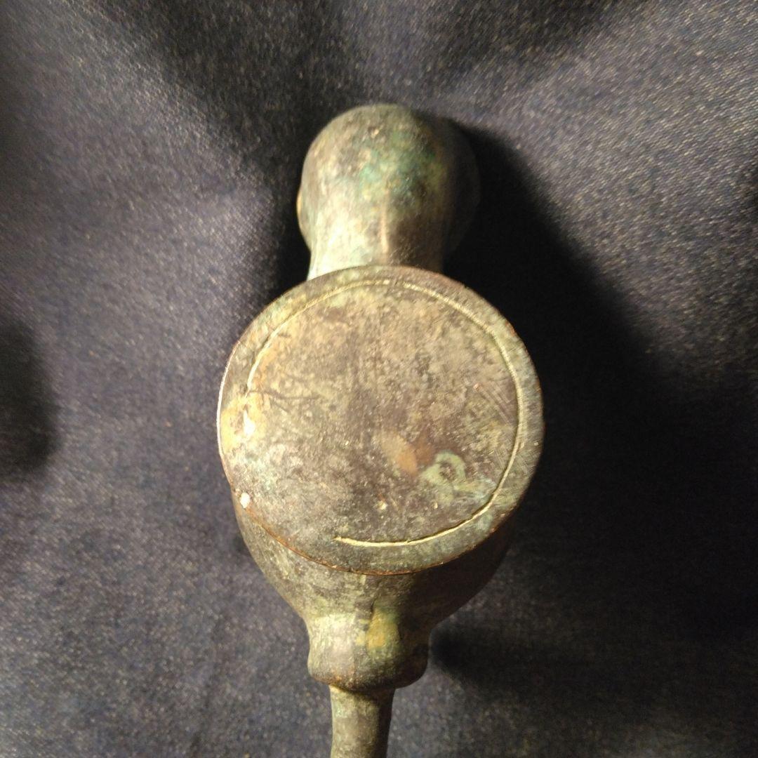 青銅製アンティーク雑貨　外国製灯火器　ランプ