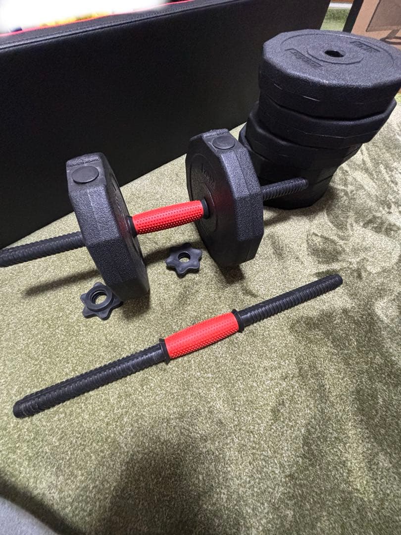 りお　可変式ダンベル、トレーニングチェア