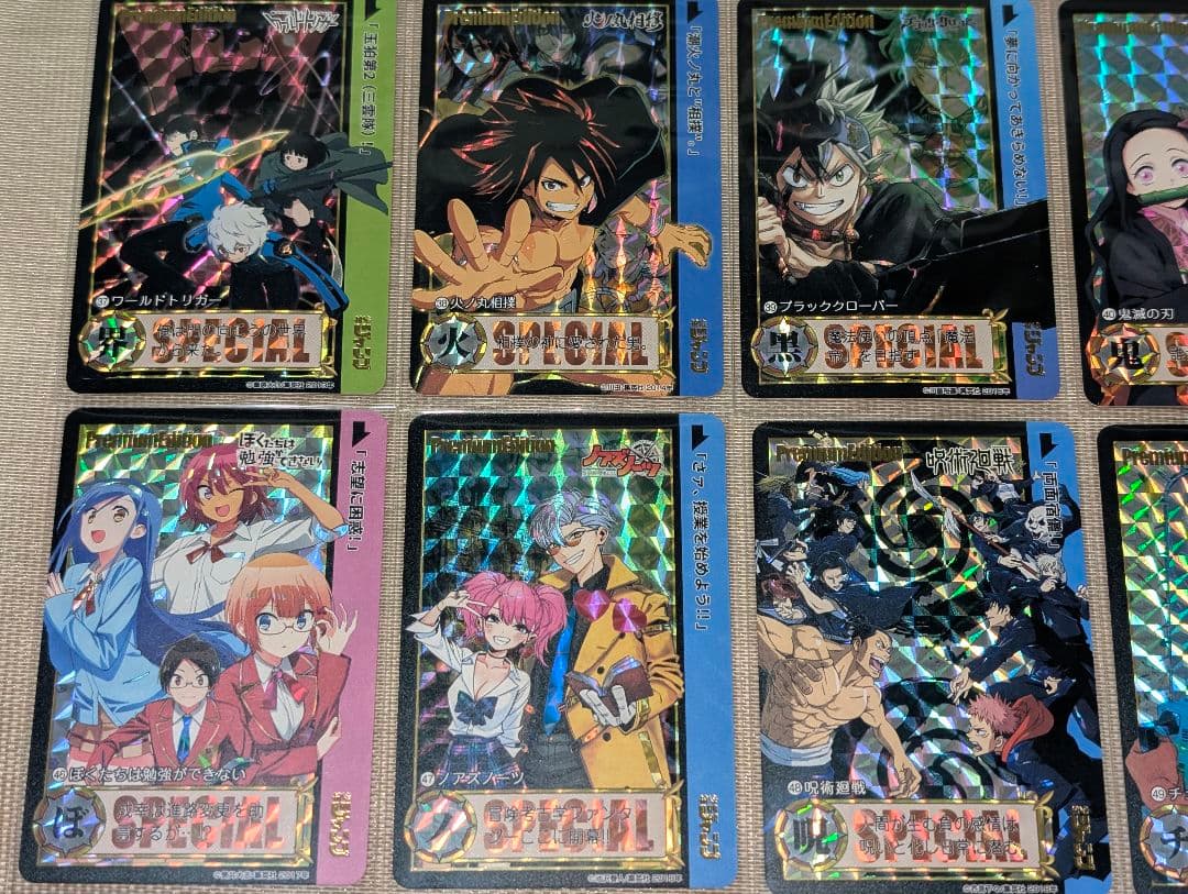 少年ジャンプ　プリズムキャラクターカード　54枚スリーブ入りセット②