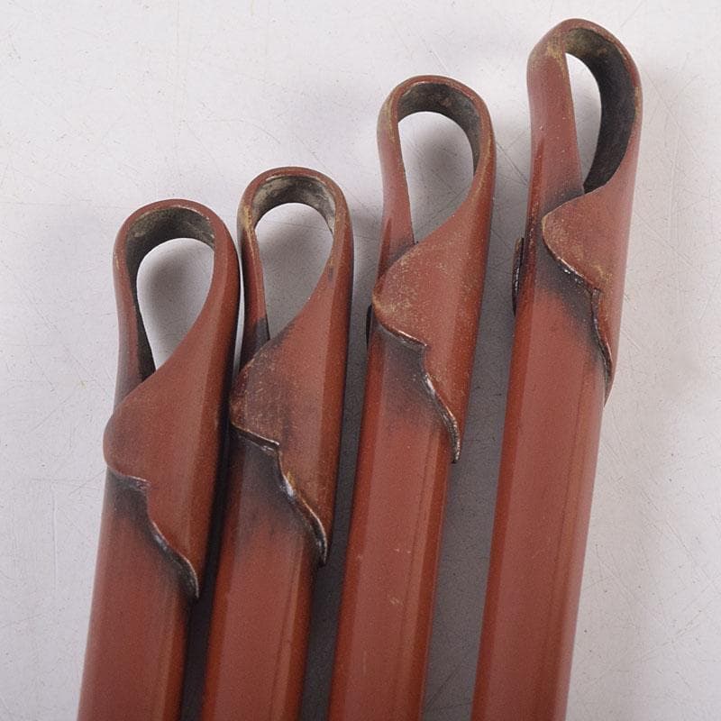 茶道具　金屋　金谷五郎三郎作　銅火箸　二組　共箱　V　R8868