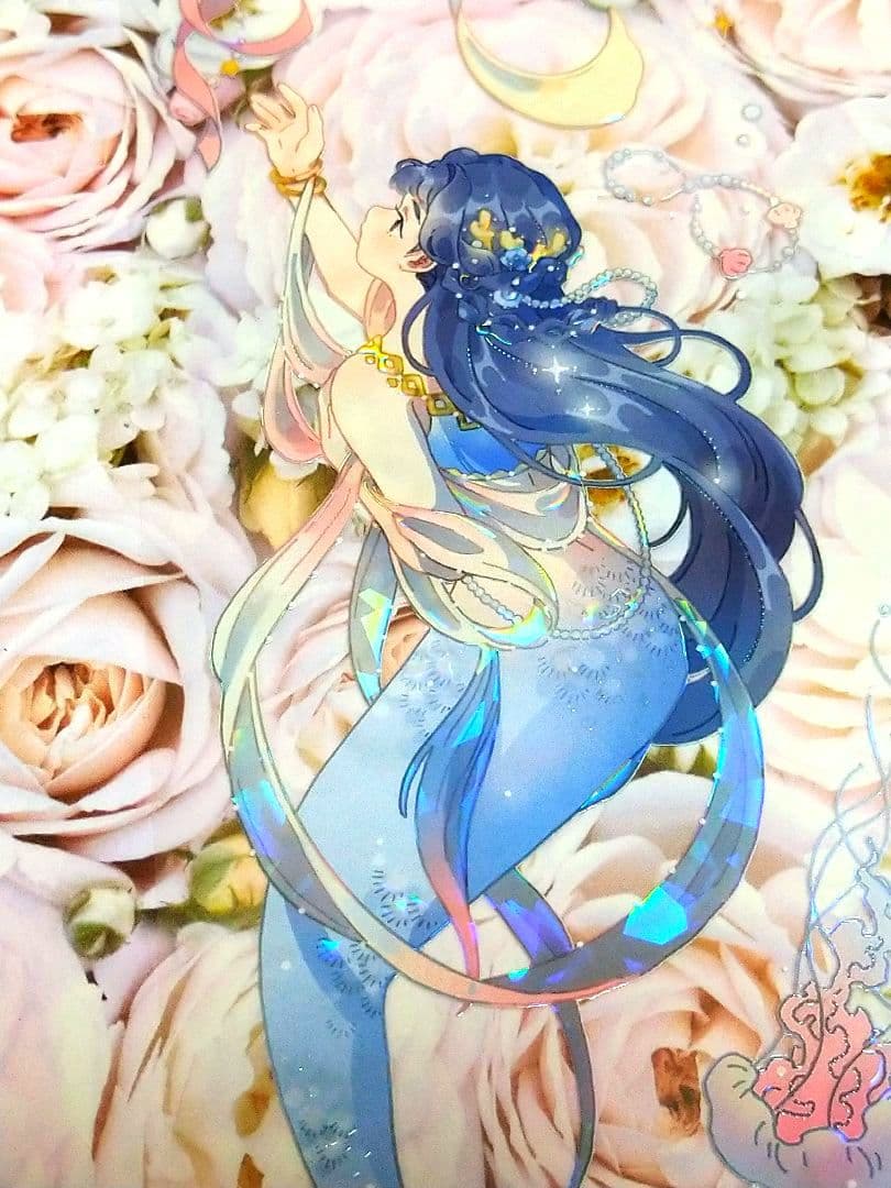 J485＃云与海之歌(贝壳光)Komos空物馆切り売り海外人物マステ女の子男の子