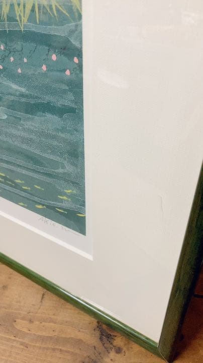 渡辺あきお　版画　3人の思い　3匹の猫　限定500部