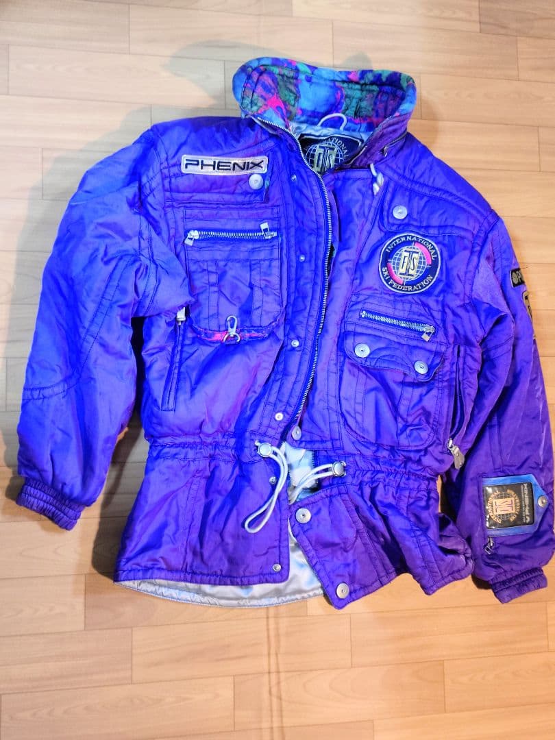 PHENIX スキーウェア ジャケット・パンツセット　紫 (中古品)