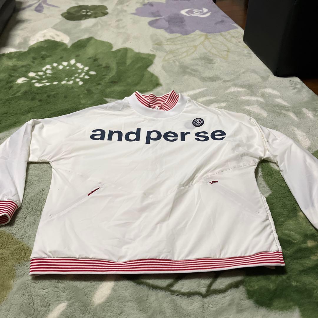 and per se 未使用品　ホワイト ジップアップトレーナーとブルゾン