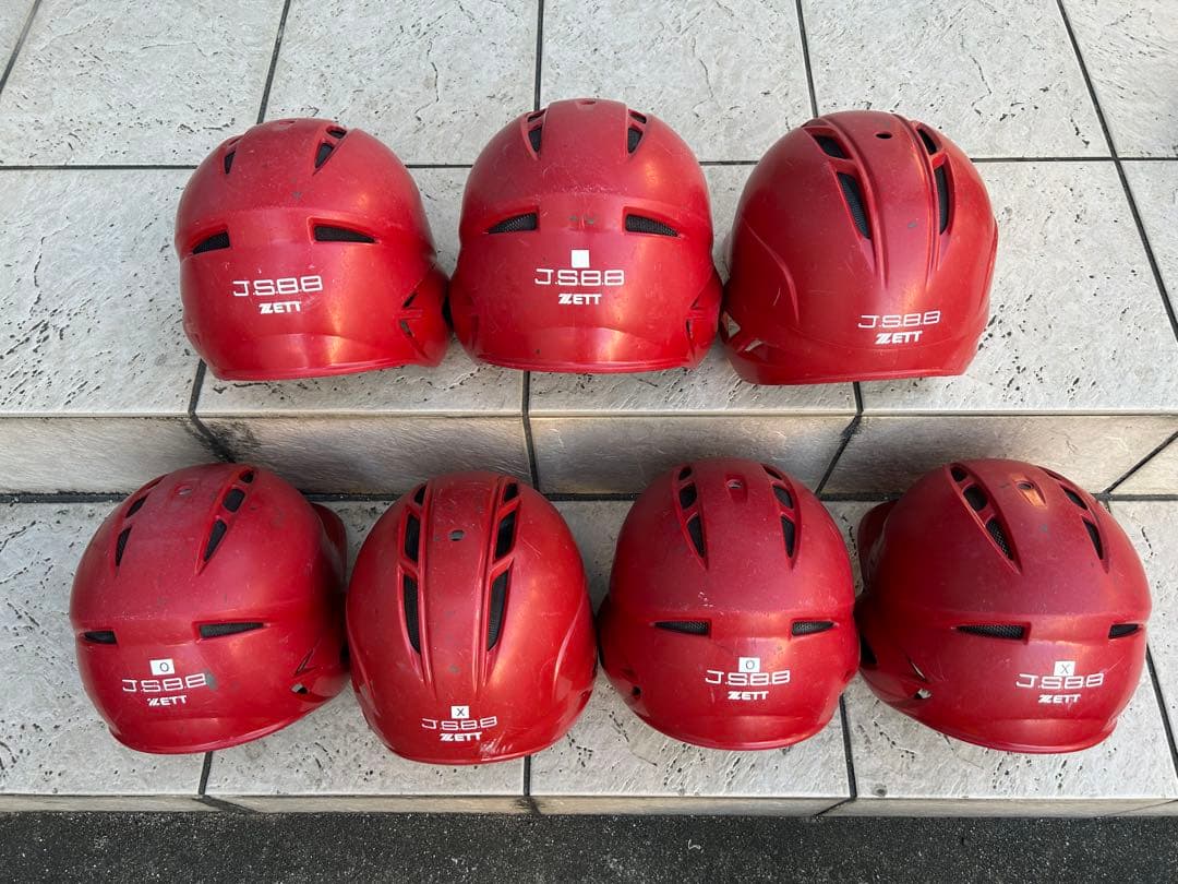 野球ヘルメット（軟式）7個セット【ケース付き】