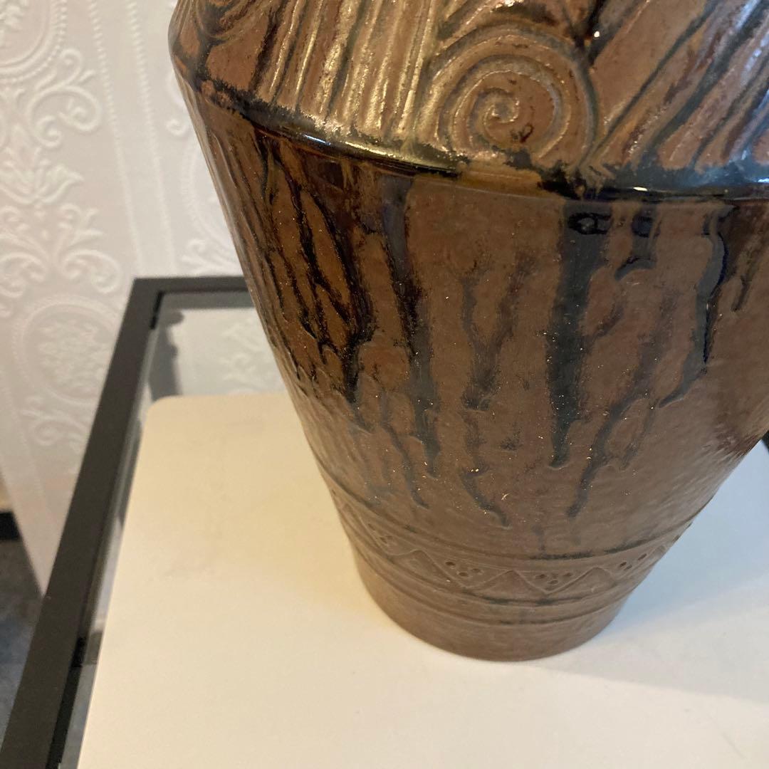 行基焼 行基窯 加藤博明 花瓶 壺 骨董 アンティーク