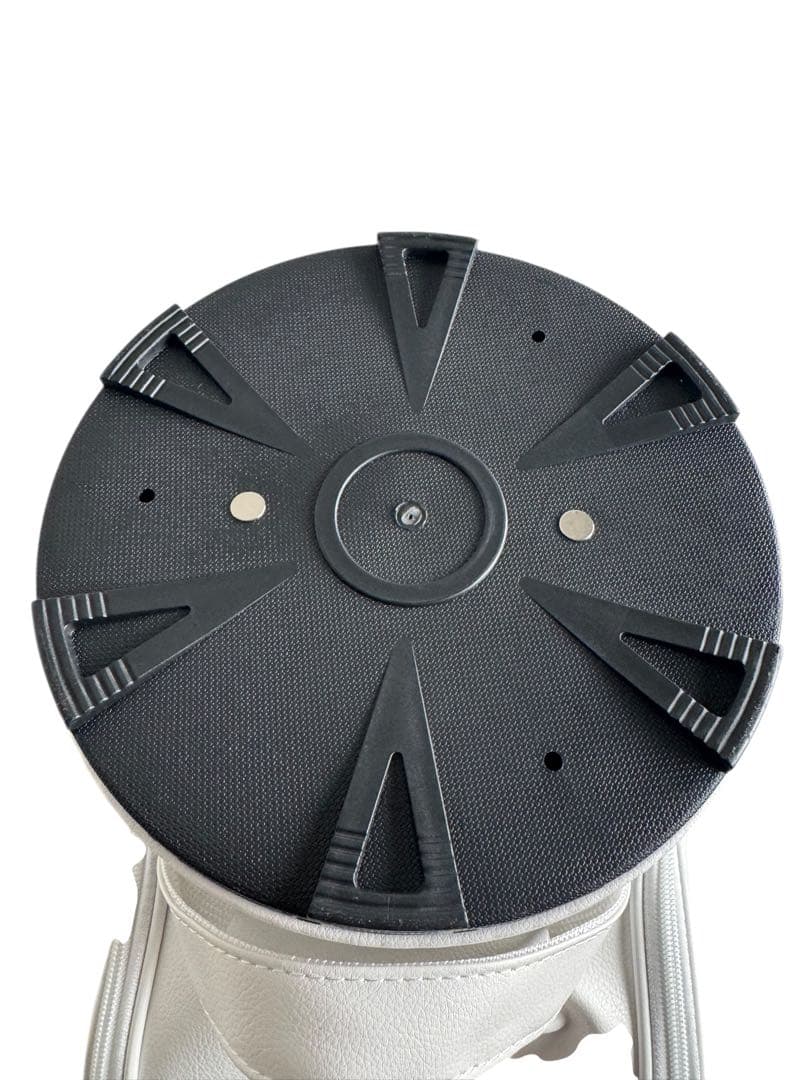 未使用 オリマー キャディバッグ 白 レディース キルティング チェック 訳あり