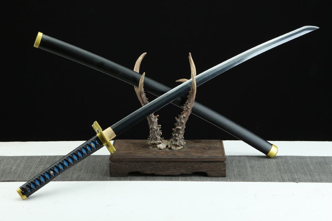 1065-武具 刀装具 日本刀　模造刀 居合刀 武士道 武蔵 鑑賞用 手鍛造打