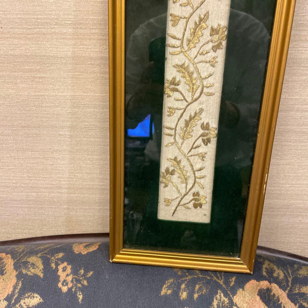 刺繍絵画　タペストリー　アンティーク