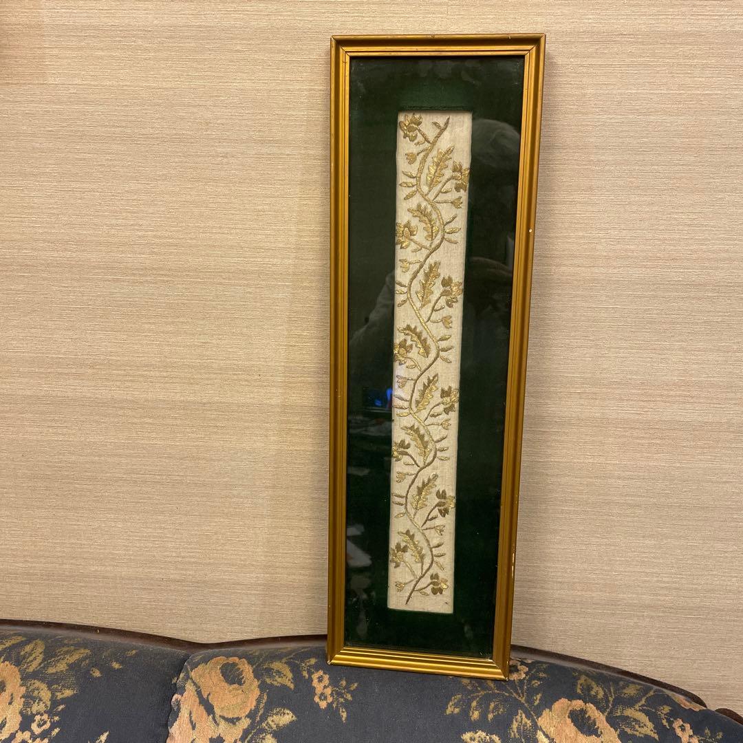 刺繍絵画　タペストリー　アンティーク