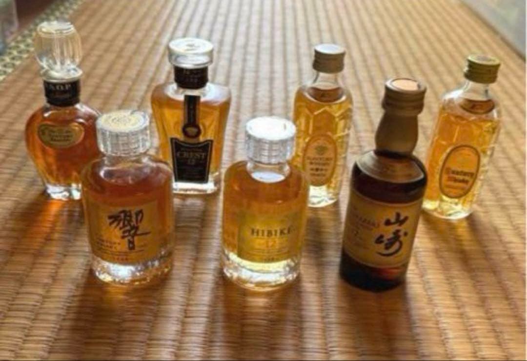 サントリー ウイスキー　ミニチュアボトル　7本セット
