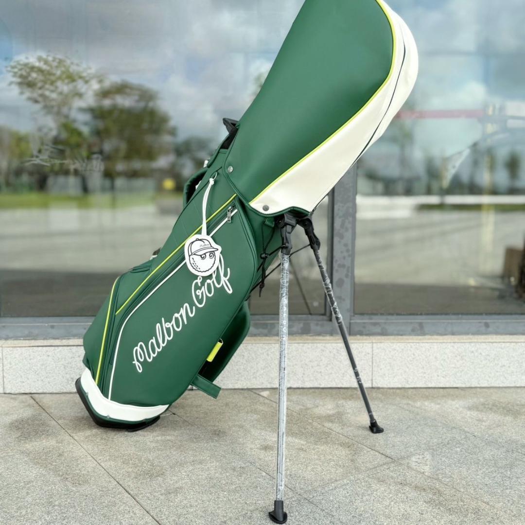 新作 マルボンゴルフ キャディバッグ malbon golf バッグ 緑色