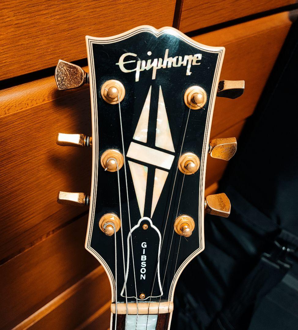 エピフォン　レスポールカスタム　ブラック　日本製　ギブソンヘッド