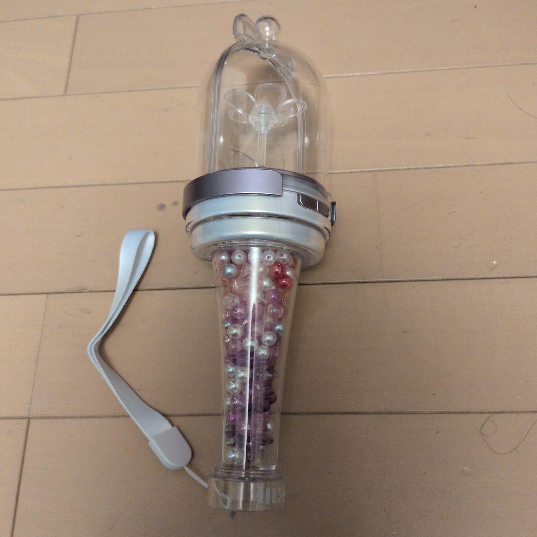 ビーズ入りペンライト 透明/ピンクアイリット