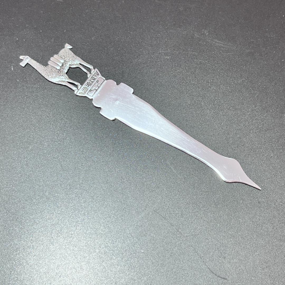 【PERU】【純銀】レターナイフ/ブックマーク栞