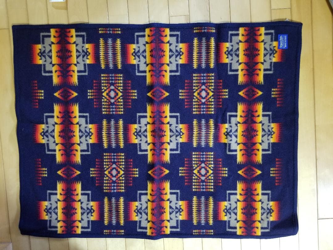 ペンドルトンPENDLETONウールブランケット毛布ひざかけインディゴアウトドア